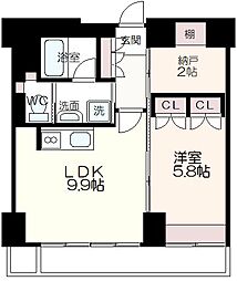 モン・ヴィラージュ仙川 1SLDKの間取図画像