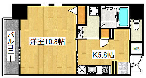 ライフタウン3 401｜兵庫県加古川市平岡町新在家1丁目(賃貸マンション1R・4階・36.48㎡)の写真 その2