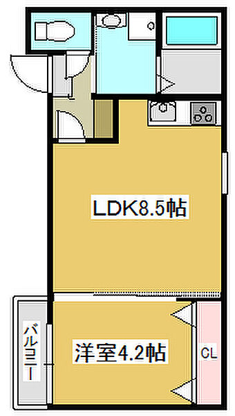 ブロンテ北在家ＷＥＳＴ 103｜兵庫県加古川市加古川町北在家(賃貸アパート1LDK・1階・30.29㎡)の写真 その2