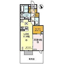 ラビアンローズ三木 105 ｜ 兵庫県三木市大村（賃貸アパート1LDK・1階・45.39㎡） その2