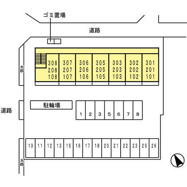 セジュール町坪 305｜兵庫県姫路市町坪(賃貸アパート1LDK・3階・37.53㎡)の写真 その16