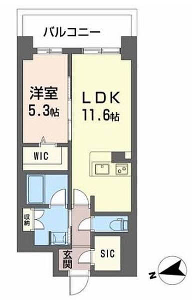 ケイマン 502｜兵庫県姫路市東延末1丁目(賃貸マンション1LDK・5階・45.54㎡)の写真 その2