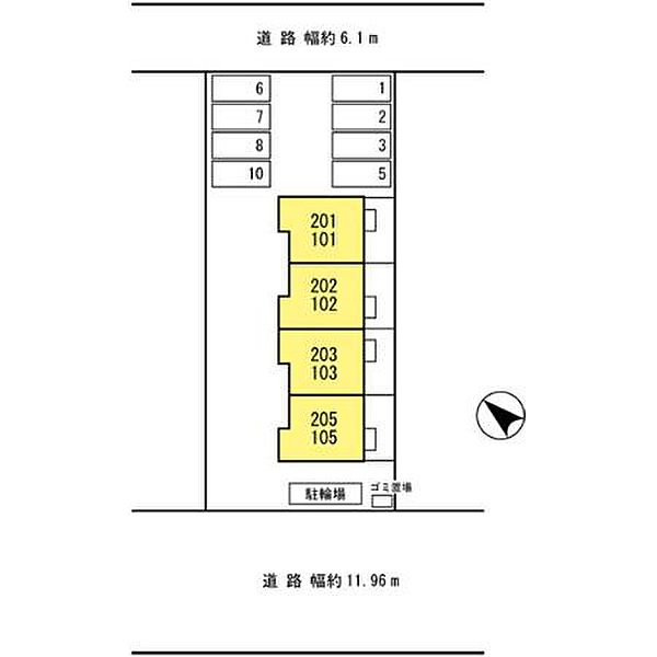 セジュール西浜 201｜兵庫県姫路市飾磨区西浜町1丁目(賃貸アパート1LDK・2階・41.99㎡)の写真 その17