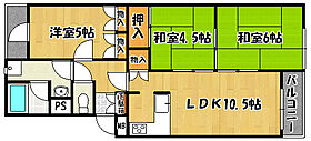 シャトル大津和 406 ｜ 兵庫県神戸市西区大津和1丁目（賃貸マンション3LDK・4階・61.61㎡） その2