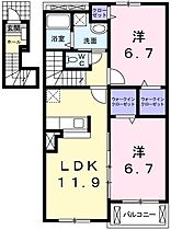 スタービレ 203 ｜ 兵庫県姫路市阿保（賃貸アパート2LDK・2階・61.73㎡） その2