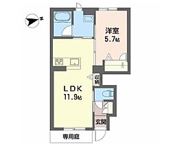 シャーメゾンコタニ 106 ｜ 兵庫県加西市中野町（賃貸アパート1LDK・1階・41.32㎡） その2