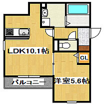 キャトルセゾン 201 ｜ 兵庫県明石市大久保町大窪（賃貸アパート1LDK・2階・38.64㎡） その2