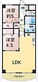 明石土山駅前スカイハイツB棟2階6.3万円