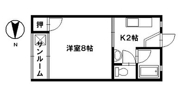 ハッピーハウス 305｜石川県野々市市扇が丘(賃貸マンション1K・3階・25.92㎡)の写真 その2