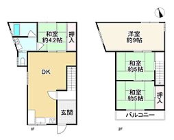 大阪市東成区中道3丁目 中古テラスハウス 4DK