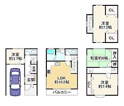 物件画像 大阪市東淀川区瑞光2丁目　中古戸建　4ＬＤＫ
