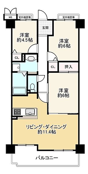 間取りを拡大表示