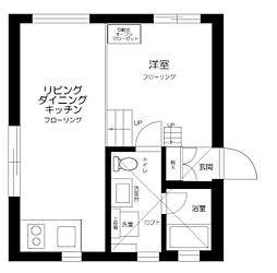 VILLETTAKOMAGOME 1LDKの間取図画像