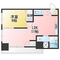 サントルヴィラージュ1 1LDKの間取図画像
