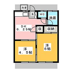 間取図画像 2DK