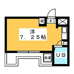 アベニューミハラ ワンルームの間取図画像
