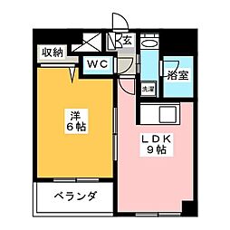 ソアラノーム北浦和 1階1LDKの間取り