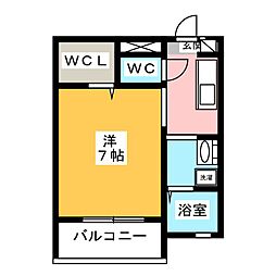 エル・テッラ 1Kの間取図画像