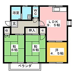 ミントハウス 3LDKの間取図画像