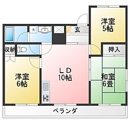 アイリーGRANDCOURT 3LDKの間取図画像