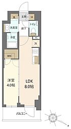 デュオステージ浦和岸町 1LDKの間取図画像