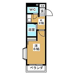 コンフォートマンション大門町 1Kの間取図画像