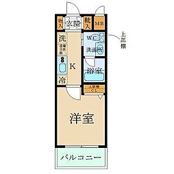 L-FlatOmiyaavignity 1Kの間取図画像