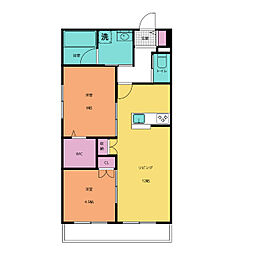 ＭＡＲＩＮＥ26 1階2LDKの間取り