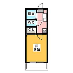 アーバンコム今利B 1Kの間取図画像