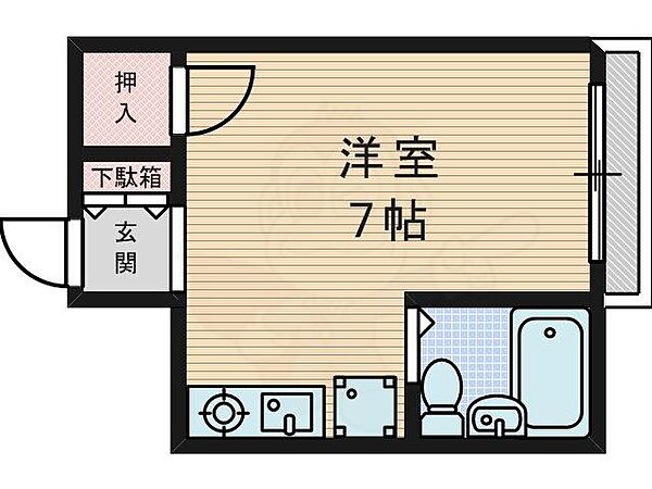 UYマンション ｜大阪府寝屋川市池田１丁目(賃貸マンション1R・3階・15.23㎡)の写真 その2