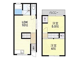 大阪府門真市末広町（賃貸一戸建2LDK・2階・50.83㎡） その2