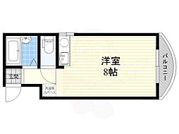 ボナール・マ・メゾン ワンルームの間取図画像