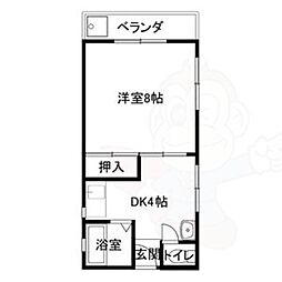 リアライズ門真 1Kの間取図画像