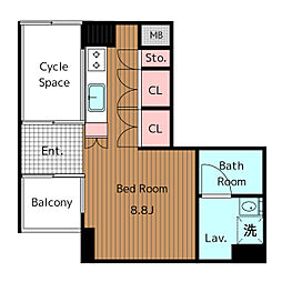 間取図画像 ワンルーム