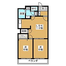 間取図画像 2LDK