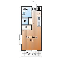 MINIMUM ワンルームの間取図画像