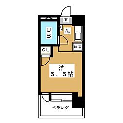 ホワイトハイツ ワンルームの間取図画像