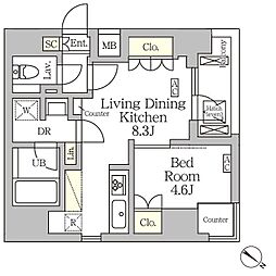 間取図画像 1LDK