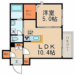 間取図画像 1LDK