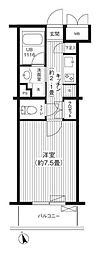 ステラメゾン下北沢 1Kの間取図画像