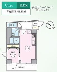 Luvast Yoyogi Park 1LDKの間取図画像