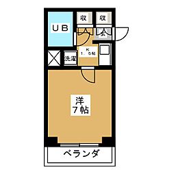 藤和シティコープ代田 1Kの間取図画像