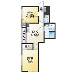 ハイツ・セキ 2DKの間取図画像