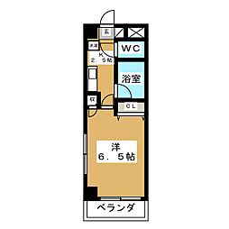 BELEZA学芸大 1Kの間取図画像
