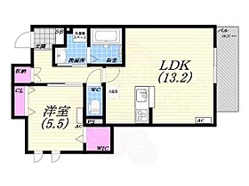 兵庫県西宮市甲子園口北町（賃貸マンション1LDK・2階・49.92㎡） その2