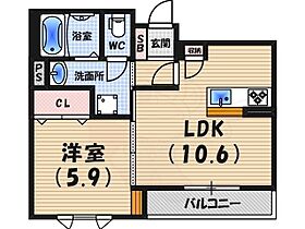 兵庫県西宮市里中町３丁目（賃貸マンション1LDK・1階・42.18㎡） その2