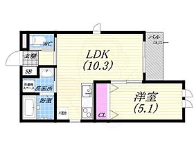 plaisir西宮北口  ｜ 兵庫県西宮市田代町（賃貸マンション1LDK・3階・38.72㎡） その2