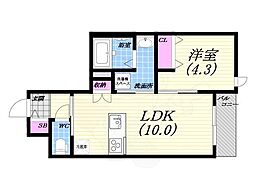 間取図画像 1LDK