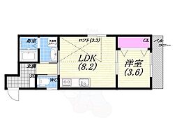 間取図画像 1LDK