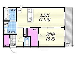 間取図画像 1LDK